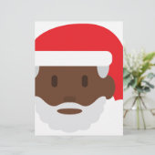 black santa claus emoji (Standing Front)