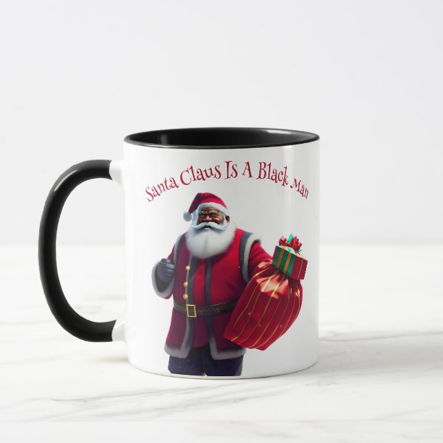 Black Santa Claus Mug (Left)