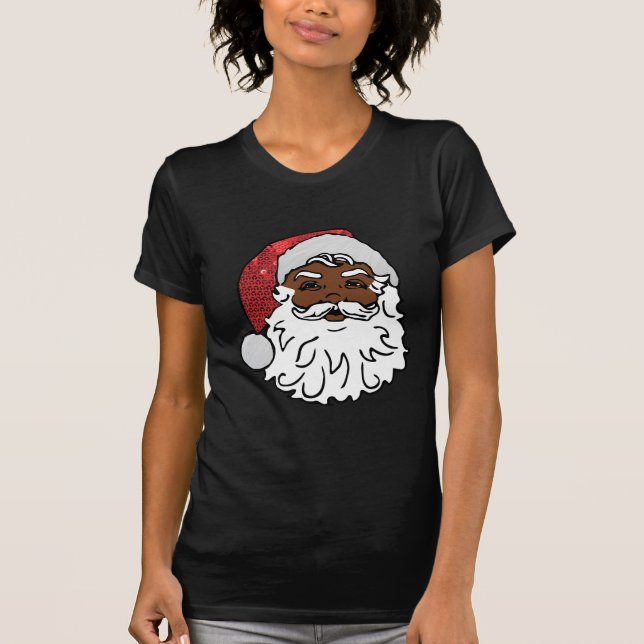 black santa claus T-Shirt (Front)