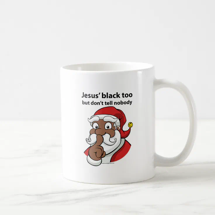 Black Santa Coffee Mug 