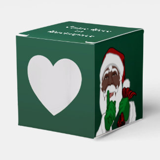 Black Santa Gift Box Personalize Christmas Boxes