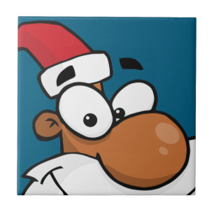 Black Santa is Making His Naughty List Tile