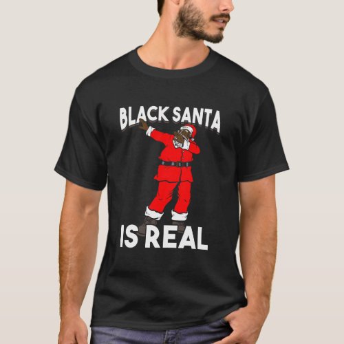 Black Santa Is Real African Christmas Shirt Long S