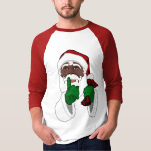 black santa t shirts