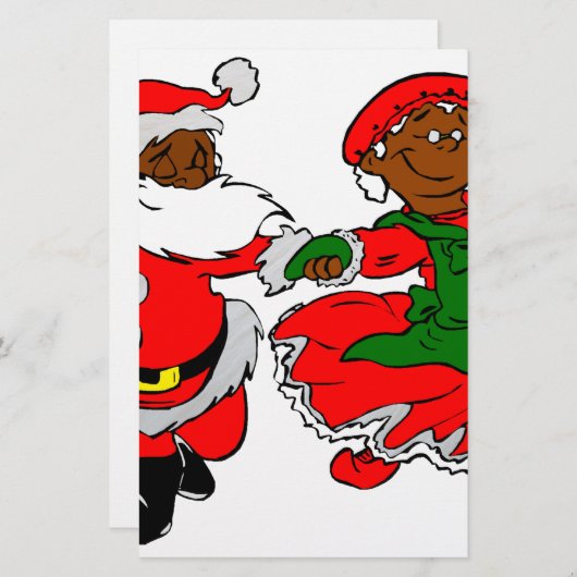 black santa mrs claus (Front/Back)