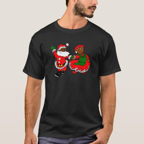 black santa mrs claus Classic T_Shirt1 T_Shirt