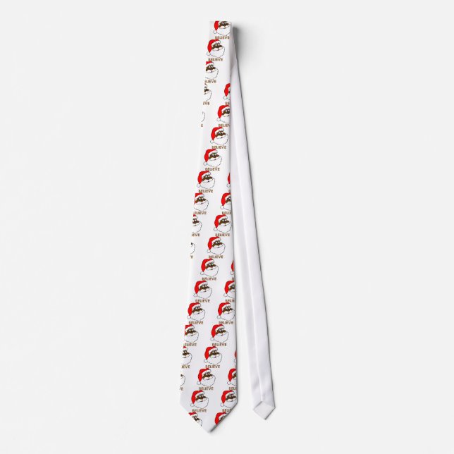 Black Santa Neck Tie (Front)