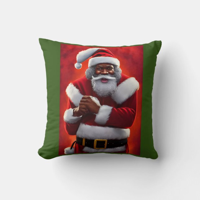 Black Santa pillow (Front)