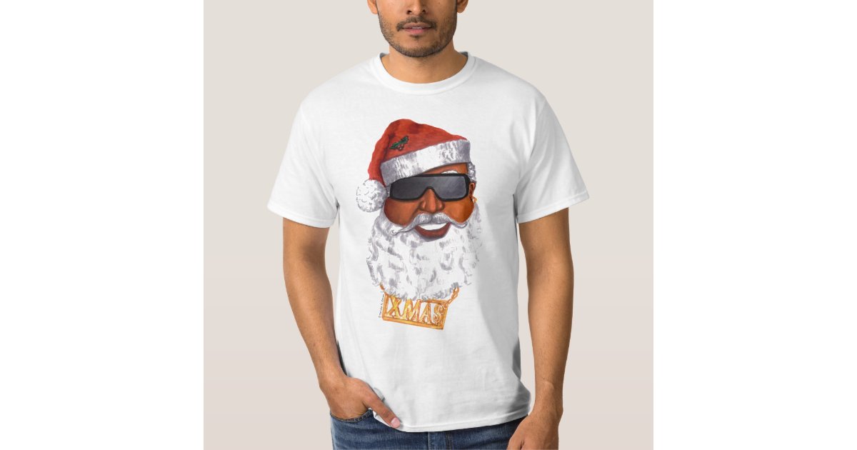 black santa t shirts