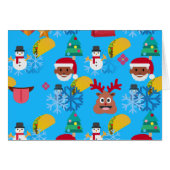 black santa taco christmas (Front Horizontal)