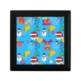 black santa taco christmas gift box