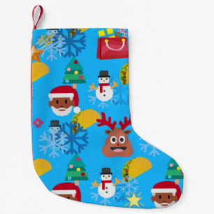 black santa taco christmas stocking