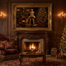 Black Santa Victorian Gallery Wrap
