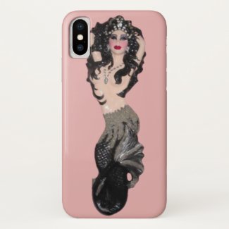 Black Scales Goth Mermaid Phone Case