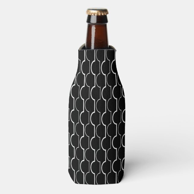 Black Scallops Bottle Cooler (Bottle Front)