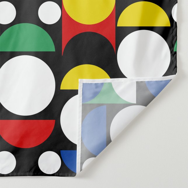 Black Scandinavian Bauhaus Mid-Century Pattern Fabric (Creator Uploaded)