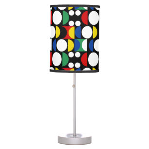Black Scandinavian Bauhaus Mid-Century Pattern Table Lamp