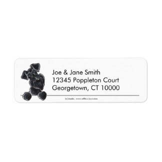 Black Schnauzer Clean & Simple Label