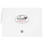 Black Schnauzer Natural Ears Custom Cards (Back Horizontal)