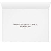 Black Schnauzer Natural Ears Custom Cards (Inside Horizontal (Bottom))