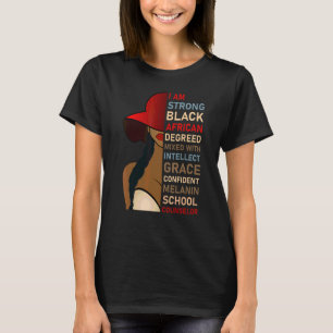 Black School Counselor African American Melanin Jo T-Shirt