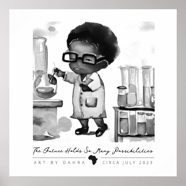 Black Scientist Poster (Front)