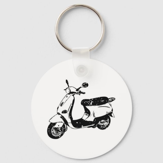 Black Scooter Keychain (Front)