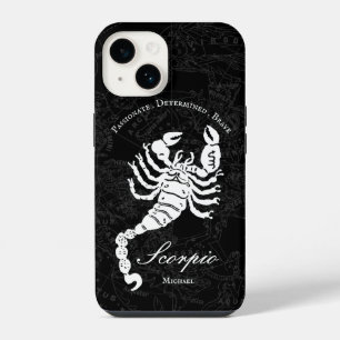 Black Scorpio Zodiac Astrology Personality Custom iPhone 14 Case