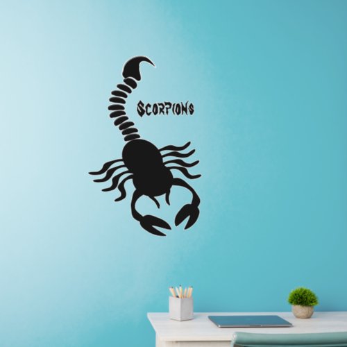 Black Scorpion Design Wall Decal