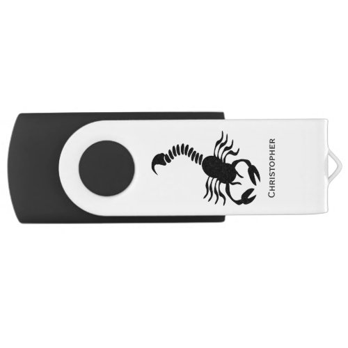 Black Scorpion Personalised USB Flash Drive