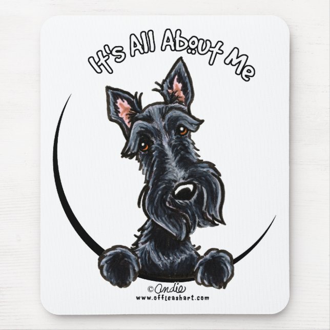 Black Scottie IAAM Mouse Pad (Front)