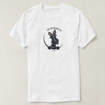 Black Scottie Its All About Me T-shirt by offleashart at Zazzle