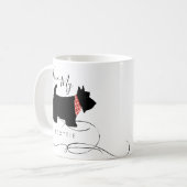 Black Scottish Terrier Dog Love My Scottie Coffee Mug (Front Left)