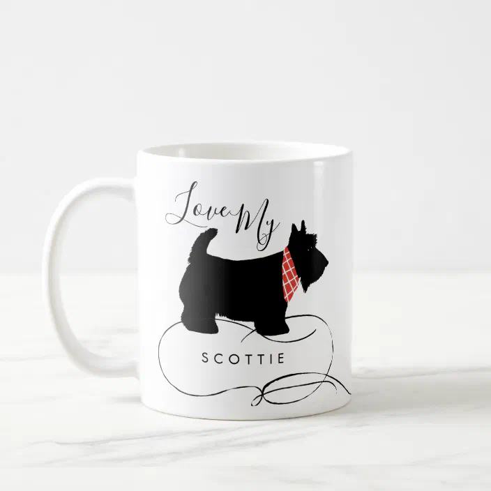 OWNED by Scottish Terrier Coffee Mug for Scottie Dog Lovers 