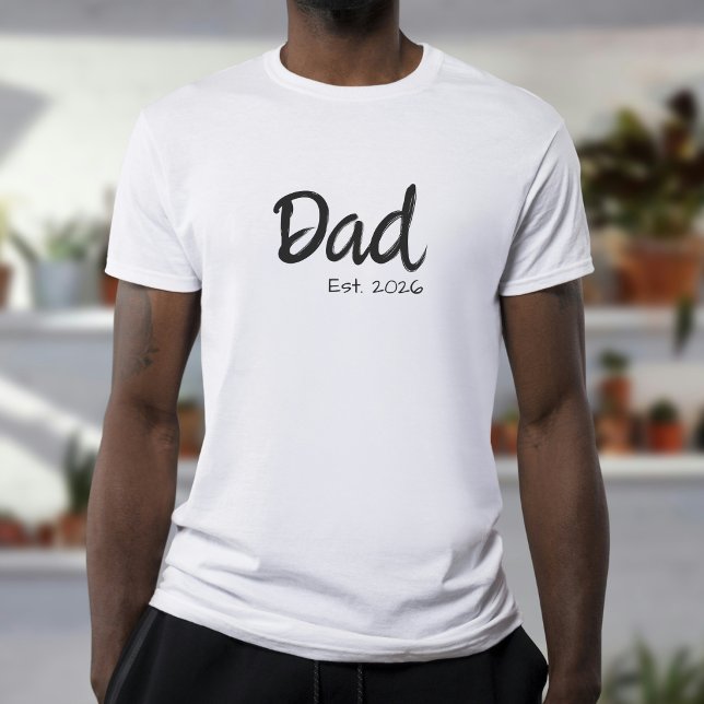 Black Script Dad Established T-Shirt (Creator Uploaded)