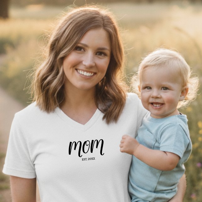 Black Script Established Mom T-Shirt (Creator Uploaded)