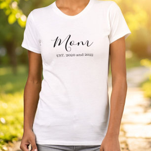 Black Script Established Mom T-Shirt