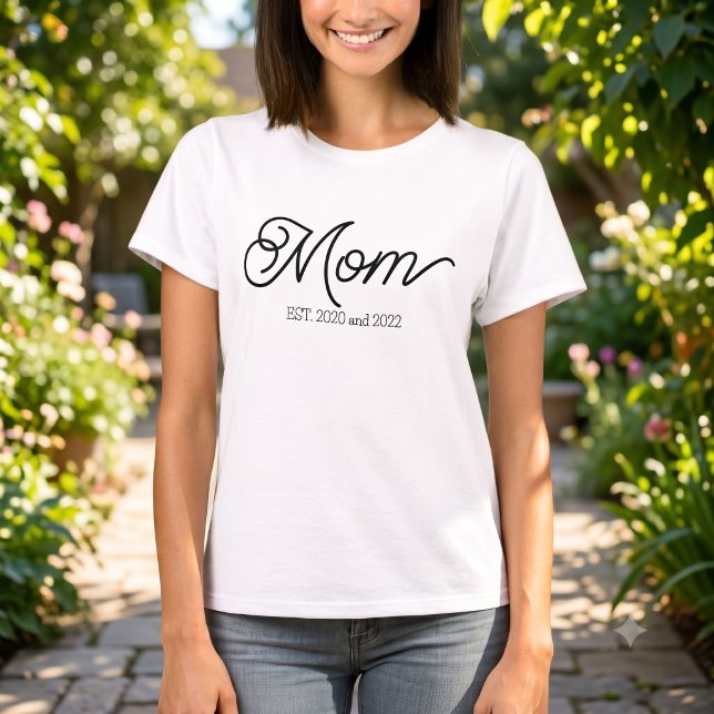 Black Script Established Mom T-Shirt (Creator Uploaded)
