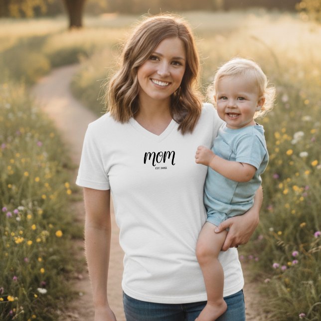 Black Script Established Mom T-Shirt (Creator Uploaded)