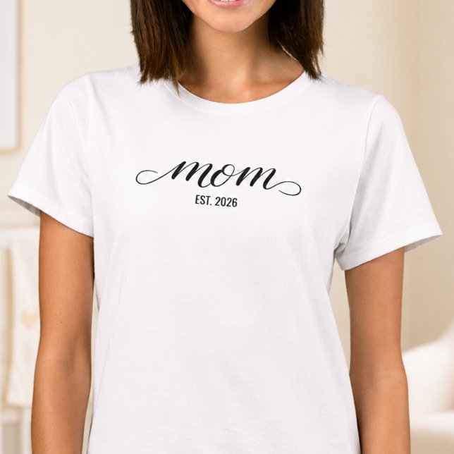 Black Script Established Mom T-Shirt (Creator Uploaded)