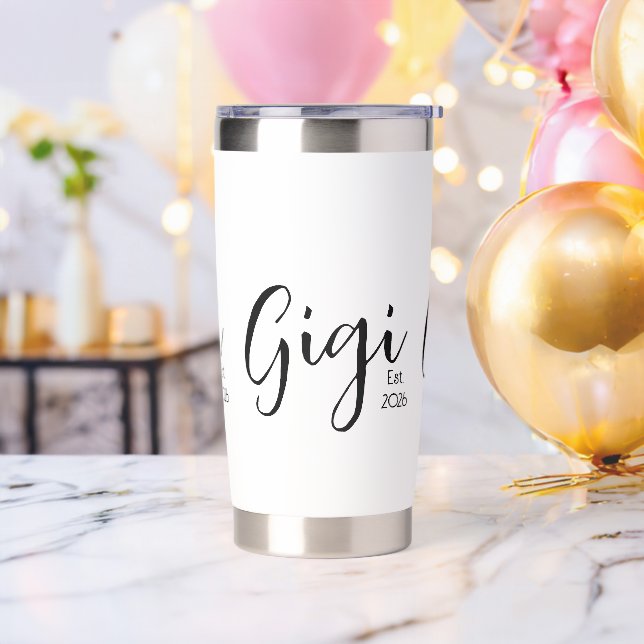Black Script Gigi Established  Insulated Tumbler (Bachelor Party)