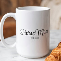 Black Script Horse Mom Established