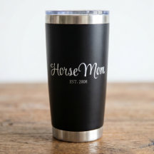 Black Script Horse Mom Established