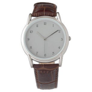 Black Script Numbers on Grey wacnt Watch