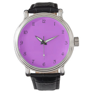 Black Script Numbers on Purple wacnt Watch