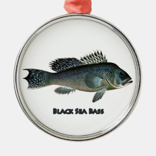 Black Sea Bass Metal Ornament