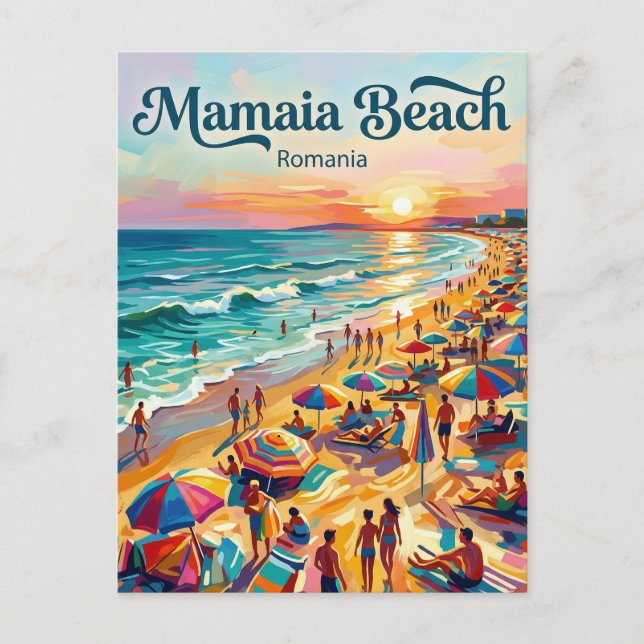 Black Sea Coast (Mamaia) Romania Postcard (Front)
