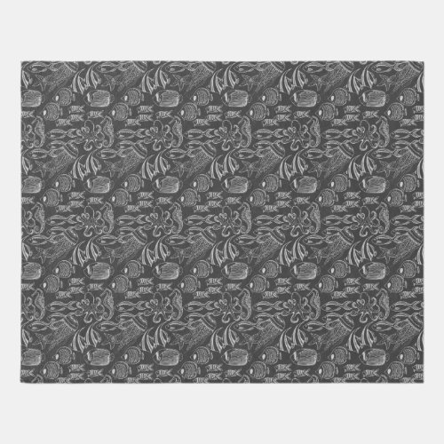 Black Sea Pattern Rug