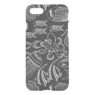 Black Sea Pattern iPhone SE/8/7 Case