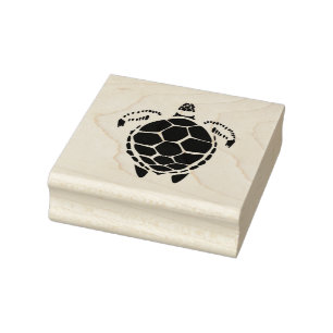 Black Sea Tortoise Shell Rubber Stamp